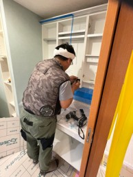 美しいボウルデザインで気品ある優雅な洗面空間　川崎市高津区Y様邸